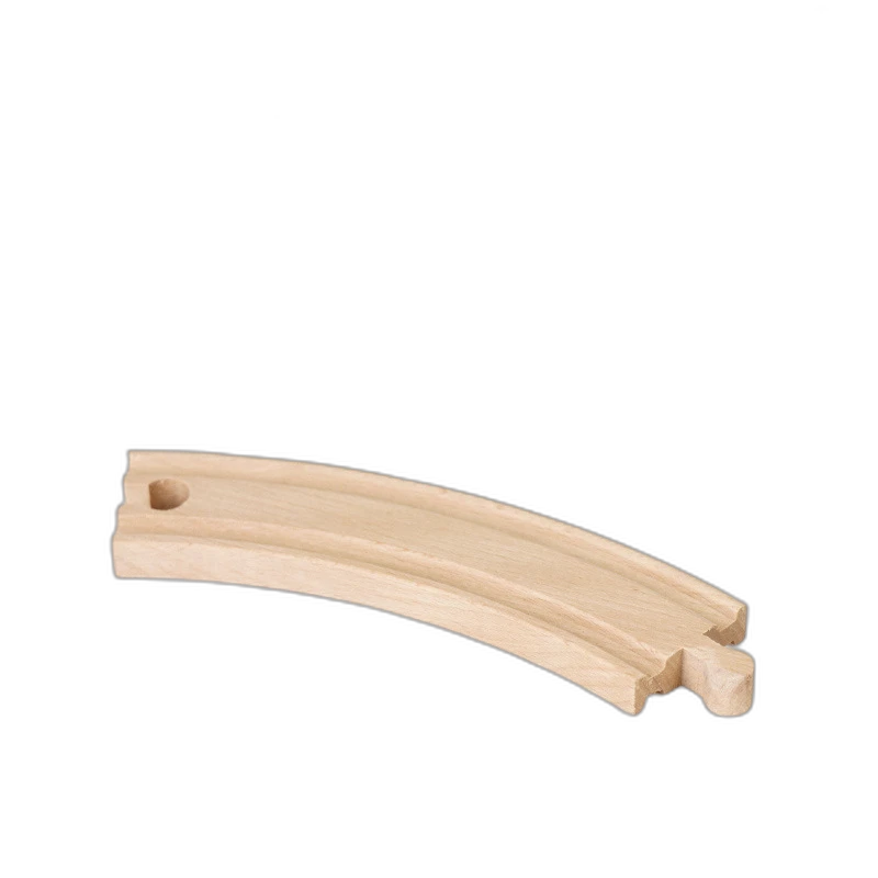 Große Kurvenschiene für Holzeisenbahn aus Buchenholz für Holzeisenbahnen – Magic Bahn