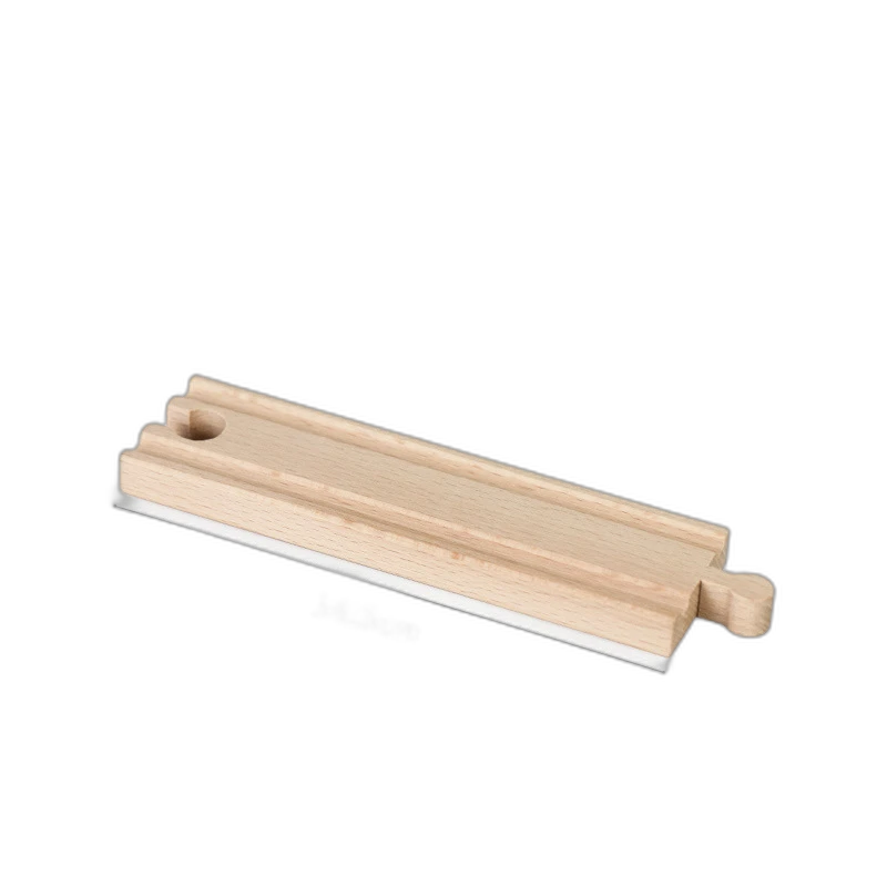 Gerade Schiene 14,5 cm für Holzeisenbahn aus Buchenholz für Holzeisenbahnen – Magic Bahn