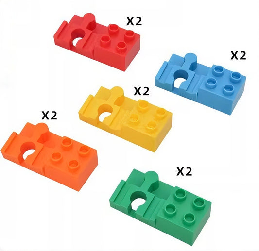 DUPLO Rampen Adapter für Holzeisenbahn 10er Set – Brücken & Viadukt bauen