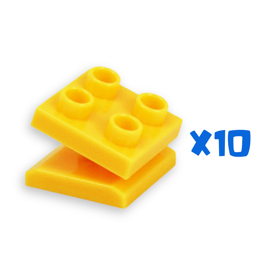 Duplo-zu-Brio Adapter in Gelb – 10 Verbindungsstücke für Holzeisenbahn