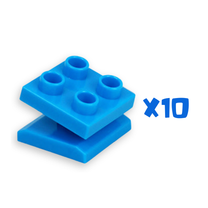 Duplo-zu-Brio Adapter in Blau – 10 Verbindungsstücke für Holzeisenbahn