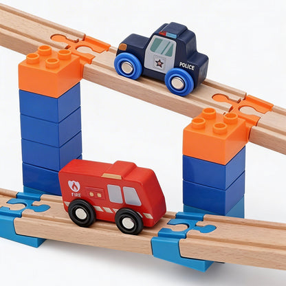 DUPLO Rampen Adapter für Holzeisenbahn 10er Set – Brücken & Viadukt bauen