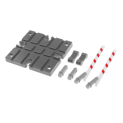 Magic Bahn Bahnübergang Kreuzung Holzeisenbahn Zubehör Draufsicht