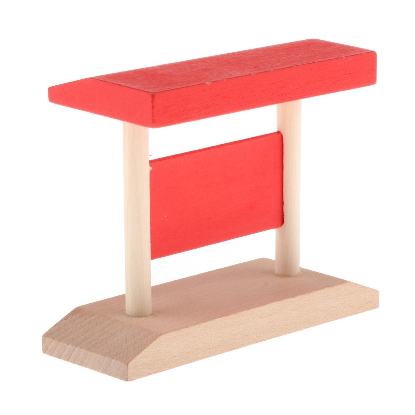 Magic Bahn Holz-Bushaltestelle City Stop Holzeisenbahn Zubehör Detailansicht