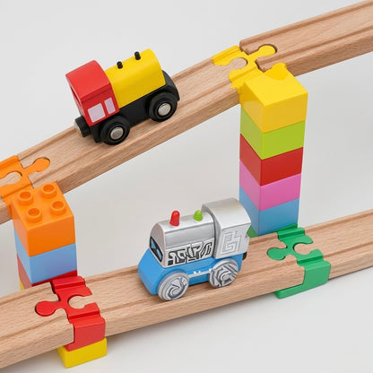 DUPLO Rampen Adapter für Holzeisenbahn 10er Set – Brücken & Viadukt bauen