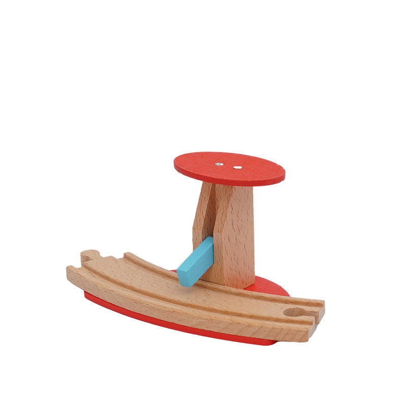 Diese Schranke bringt Bewegung und Leben auf deine Holzeisenbahn-Strecke.