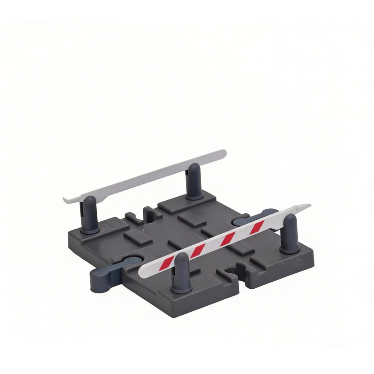 Magic Bahn Kreuzung mit Doppel-Schranken Holzeisenbahn Bahnübergang