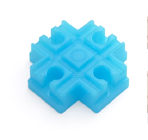 DUPLO Kreuzungsadapter für Holzeisenbahn mit vier Anschlüssen, kompatibel mit BRIO und Holzschienen