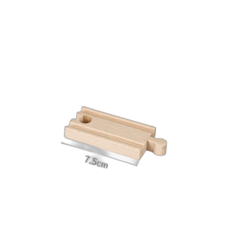 Gerade Schiene 7,5 cm für Holzeisenbahn aus Buchenholz für Holzeisenbahnen – Magic Bahn