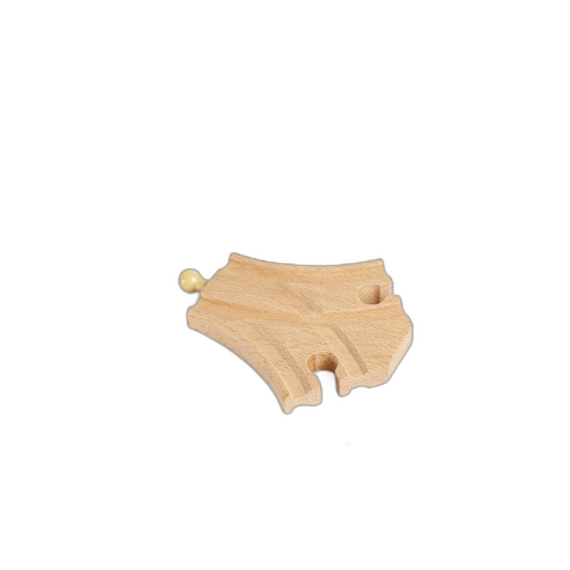 Kleine Weiche Einweg für Holzeisenbahn aus Buchenholz für Holzeisenbahnen – Magic Bahn