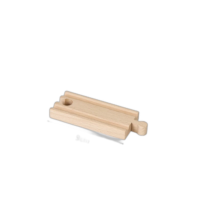 Gerade Schiene 9 cm für Holzeisenbahn aus Buchenholz für Holzeisenbahnen – Magic Bahn