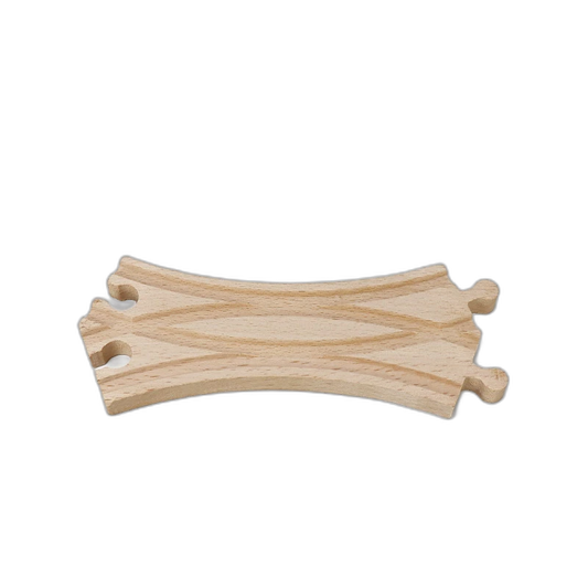 Doppelkurven-Wechselschiene für Holzeisenbahn aus Buchenholz für Holzeisenbahnen – Magic Bahn