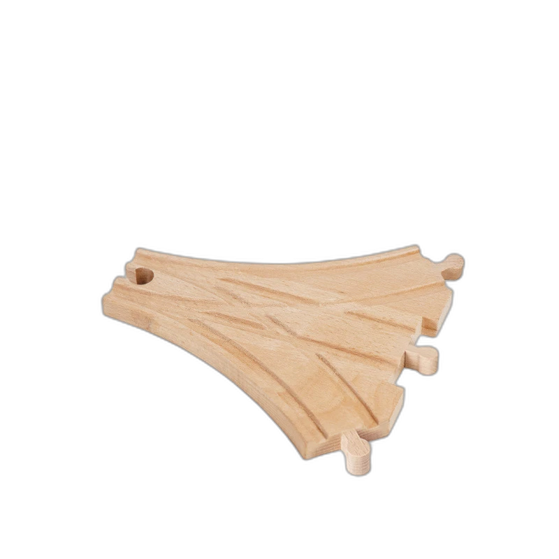 Dreifachweiche Dreiweg für Holzeisenbahn aus Buchenholz für Holzeisenbahnen – Magic Bahn