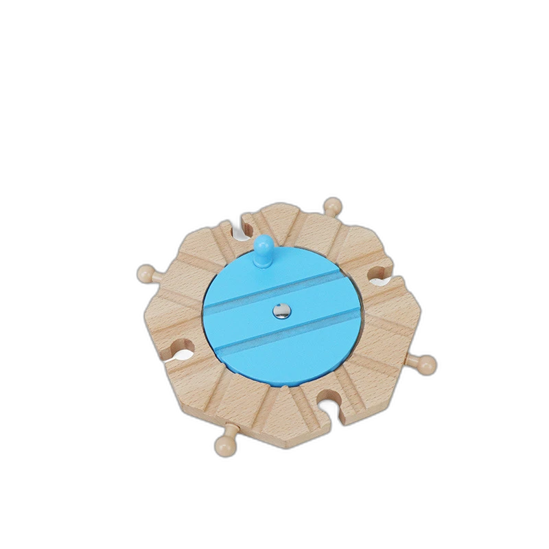 Drehscheibe aus Buchenholz für Holzeisenbahn aus Buchenholz für Holzeisenbahnen – Magic Bahn