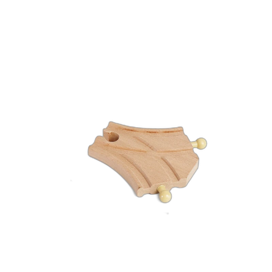 Kleine Weiche Zweiweg für Holzeisenbahn aus Buchenholz für Holzeisenbahnen – Magic Bahn