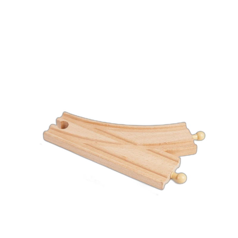 Große Weiche Zweiweg für Holzeisenbahn aus Buchenholz für Holzeisenbahnen – Magic Bahn